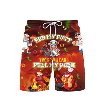 National BBQ Day You Can Pull My Pork Beach Shorts For Men | Newhawaiianshirts DE