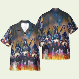 Native American Riding Horse Hawaiian Shirt | Newhawaiianshirts UK