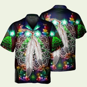 Native Feather Mandala Merry Christmas Hawaiian Shirt | Newhawaiianshirts CA