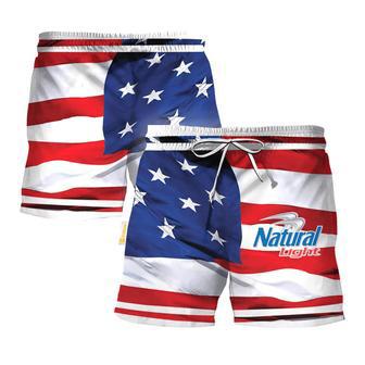 Natural Light Fourth Of July Swim Trunks | Newhawaiianshirts AU