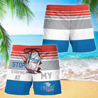 Natural Light Stop Staring At Horizontal Striped Swim Trunks | Newhawaiianshirts AU