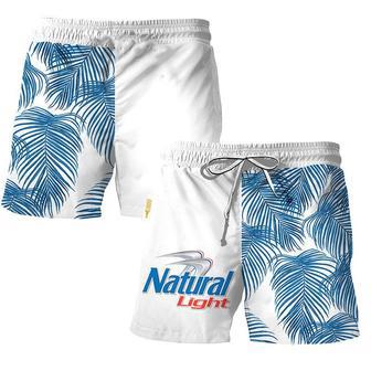 Natural Light Tropical Fern Swim Trunks | Newhawaiianshirts AU