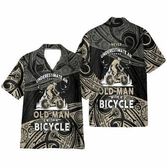 Never Underestimate An Old Men With A Bicycle Hawaiian Shirt | Newhawaiianshirts AU