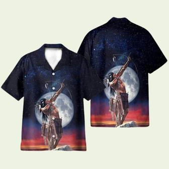 Night Hunting Amazing Native American Hawaiian Shirt | Newhawaiianshirts DE