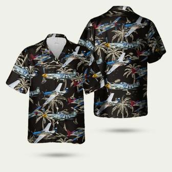 North American P 51 Mustang Hawaiian Shirt | Newhawaiianshirts AU