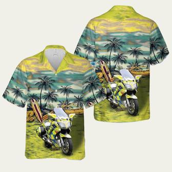 Northamptonshire Police Yamaha Roads Policing Hawaiian Shirt | Newhawaiianshirts AU