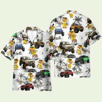 Ocean Jeep Car And Duck Hawaiian Shirt | Newhawaiianshirts CA