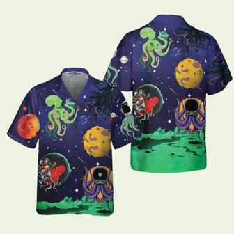 Octopus Astronaut Octopus Funny Astronau Hawaiian Shirt | Newhawaiianshirts AU