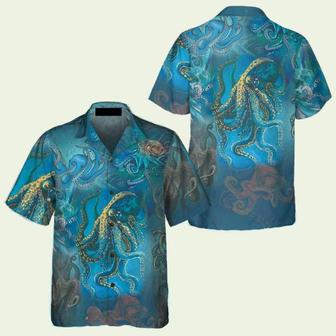 Octopus Under The Ocean Hawaiian Shirt | Newhawaiianshirts CA