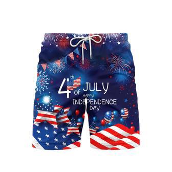 Of July US Independence Day Patriotic Beach Shorts For Men | Newhawaiianshirts AU