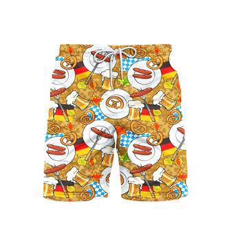 Oktoberfest Happy Beer Day Beach Shorts For Men | Newhawaiianshirts CA