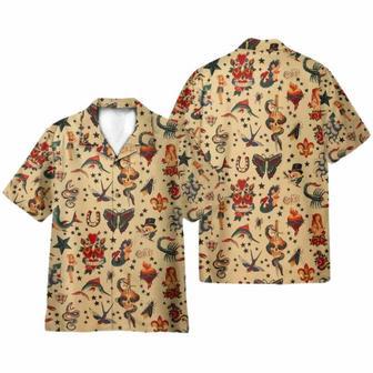 Old School Tatoo Summer Hawaiian Shirt | Newhawaiianshirts UK