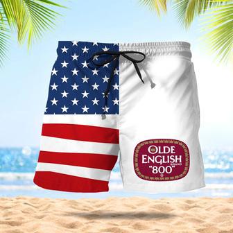 Olde English American Flag Swim Trunks | Newhawaiianshirts AU