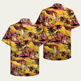 Orange And Yellow Hawaiian Sunset Hawaiian Shirt | Newhawaiianshirts UK