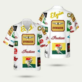 Outboard Motor Mercury Evinrude Peerless Elgin Elto Indian Wizard Wagemaker Caille Gayle Hawaiian Shirt | Newhawaiianshirts