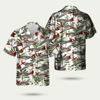 P 51 Red Tail Mustang Bunny Hawaiian Shirt | Newhawaiianshirts DE