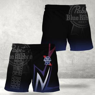 Pabst Blue Ribbon Esport Style Swim Trunks | Newhawaiianshirts CA