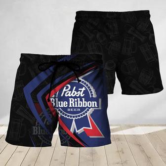 Pabst Blue Ribbon Medal Swim Trunks | Newhawaiianshirts AU