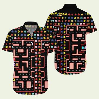 Pac Man Game Over Hawaiian Shirt | Newhawaiianshirts DE