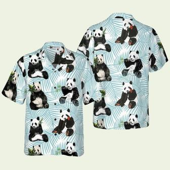 Panda On Palm Leaves Hawaiian Shirt | Newhawaiianshirts AU