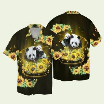 Panda With Sunflowers Hawaiian Shirt | Newhawaiianshirts UK