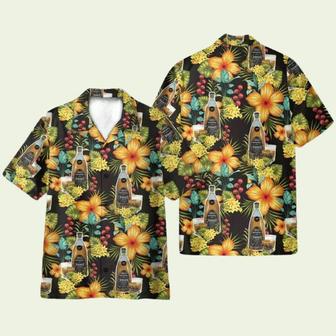 Paradies Whisky Party Tropical Flowers Pattern Hawaiian Shirt | Newhawaiianshirts CA