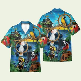 Parrots Pirates Funny Hawaiian Shirt | Newhawaiianshirts