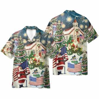 Patriotism American On Christmas Hawaiian Shirt | Newhawaiianshirts CA