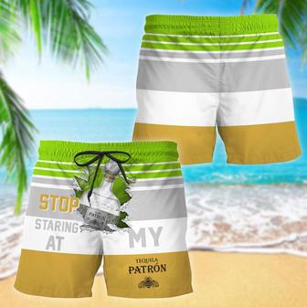 Patron Stop Staring At Horizontal Striped Swim Trunks | Newhawaiianshirts AU