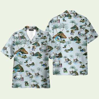 Penguin On The Beach Tropical Pattern Hawaiian Shirt | Newhawaiianshirts