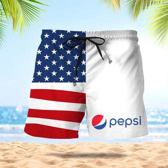 Pepsi American Flag Swim Trunks | Newhawaiianshirts AU