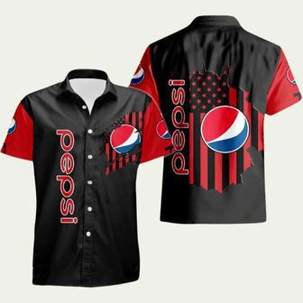 Pepsi Logo Brand Retro Hawaiian Shirt | Newhawaiianshirts AU