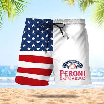 Peroni American Flag Swim Trunks | Newhawaiianshirts AU