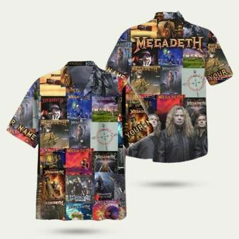 Personalized Megadeth Album Covers Collage Hawaiian Shirt | Newhawaiianshirts AU