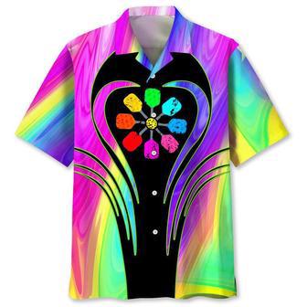 Pickleball Color Hawaiian Shirt Summer Gifts | Newhawaiianshirts UK