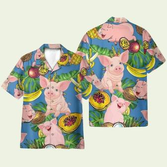 Pig Love Fruit Funny Hawaiian Shirt | Newhawaiianshirts CA