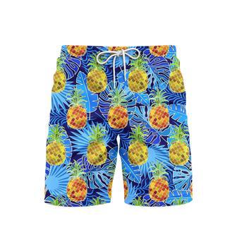 Pineapple Tropical Beach Shorts For Men | Newhawaiianshirts AU