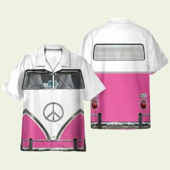 Pink Hippie Bus Mens Hawaiian Shirt | Newhawaiianshirts DE