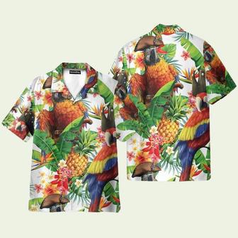 Pirate Parrot In The Jungle Hawaiian Shirt | Newhawaiianshirts CA