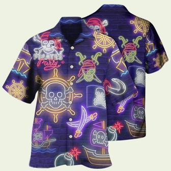 Pirate Work Like A Captain Party Like A Pirate Hawaiian Shirt | Newhawaiianshirts