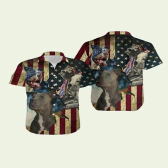 Pitbull Protect American Hawaiian Shirt | Newhawaiianshirts DE