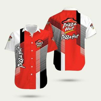 Pizza Hut Logo Summer Hawaiian Shirt | Newhawaiianshirts UK