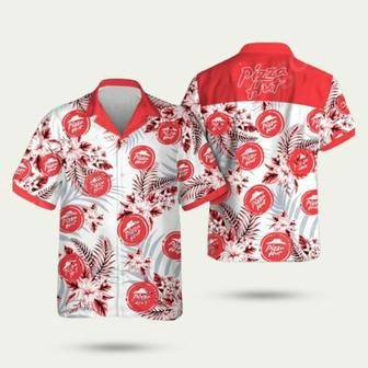 Pizza Hut Logo Tropical Hawaiian Shirt | Newhawaiianshirts CA