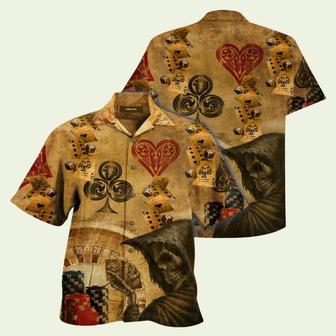 Playing Card Grim Reaper Hawaiian Shirt | Newhawaiianshirts DE