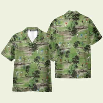 Playing Golf Coconut Tree Golf Club Hawaiian Shirt | Newhawaiianshirts CA