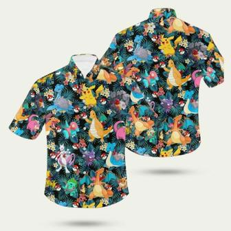 Pokemon Tropical Birthday Summer Hawaiian Shirt | Newhawaiianshirts UK