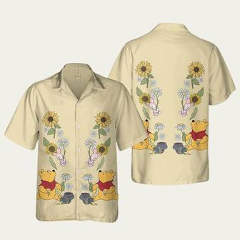 Pooh And Piglet Flower Girls An Winnie The Pooh Disney Hawaiian Shirt | Newhawaiianshirts DE