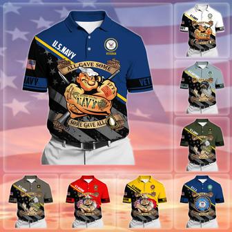 Premium All Gave Some Some Gave All US Veteran Polo Shirt - Monsterry DE