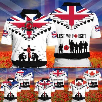 Premium Lest We Forget Polo Shirt - Monsterry