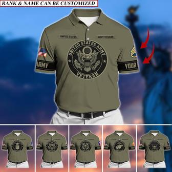 Premium Personalised U.S Multiple Service Veteran Polo Shirt - Monsterry